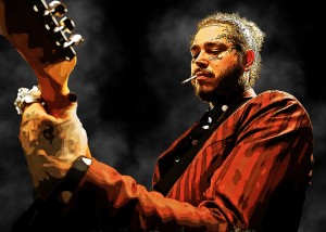 post malone and the guitar